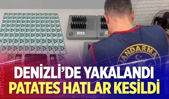 Denizli merkezli ‘Patates Hat' operasyonunda 186 hat ele geçirildi