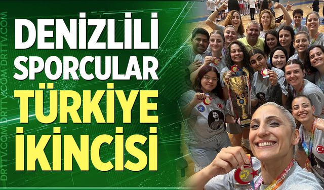 Denizlili sporcular Türkiye ikincisi