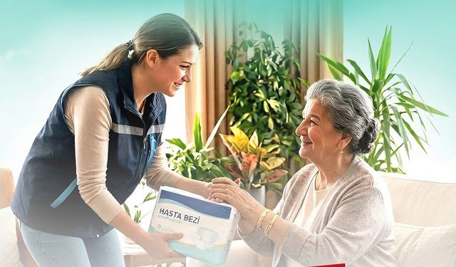 Büyükşehir zor günlerde ailelerin yanında! Hasta bezi desteği sürüyor