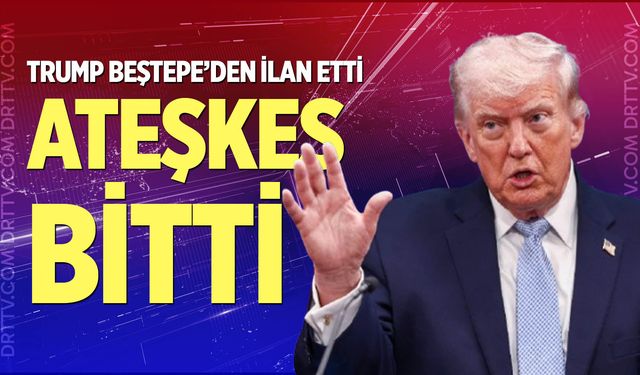 Trump: "İran ile ateşkes bence bitti"