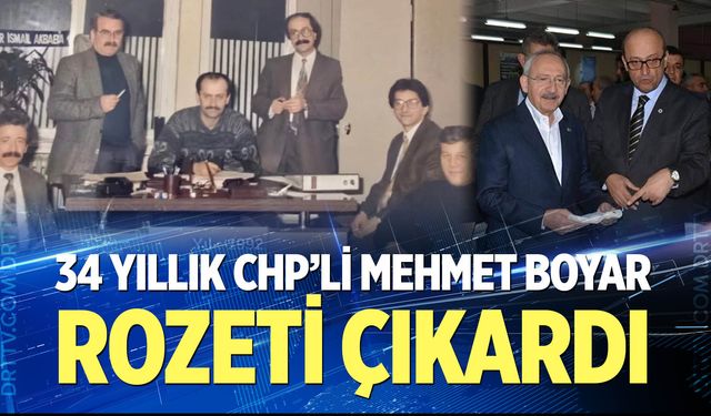 34 Yıllık CHP’li Mehmet Boyar Rozeti Çıkardı
