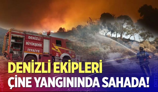 Denizli ekipleri Çine yangınında sahada!