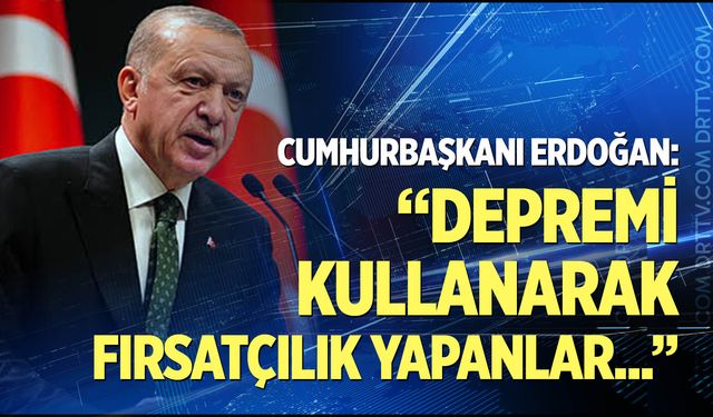 Cumhurbaşkanı Erdoğan'dan Ahbap'taki yolsuzluk için ilk sözler