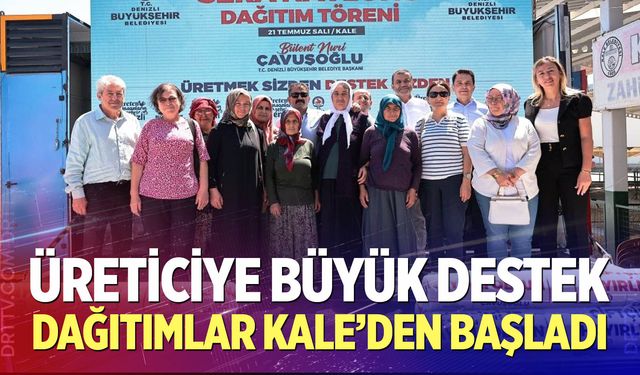 Denizli Büyükşehir’den üreticiye büyük destek