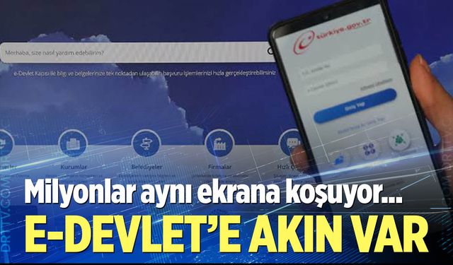 e-Devlet'e akın var!