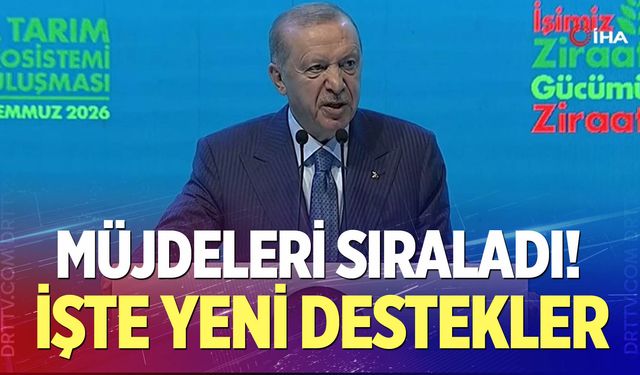 Cumhurbaşkanı Erdoğan müjdeleri sıraladı