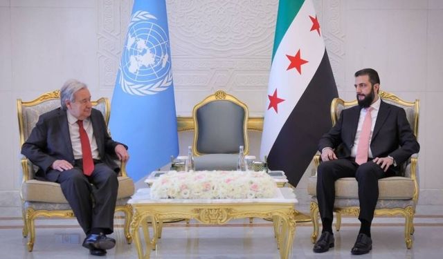 Guterres, Suriye Devlet Başkanı Şara ile görüştü