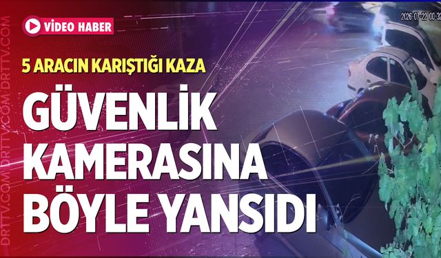 O kazanın görüntüleri kameralara yansıdı!