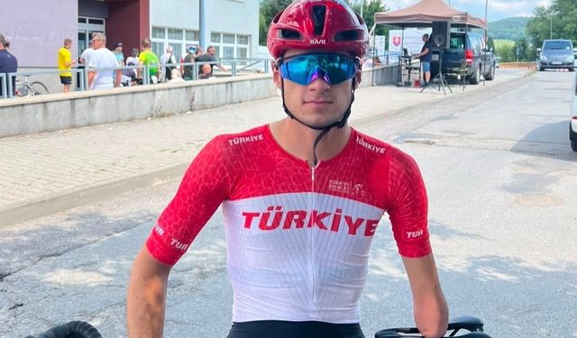 Milli bisikletçi Mehmet Keskin Slovakya’da sahne aldı