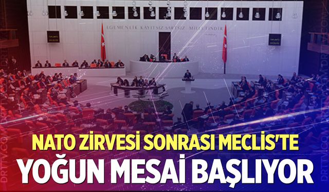 NATO Zirvesi sonrası Meclis’te yoğun mesai başlıyor