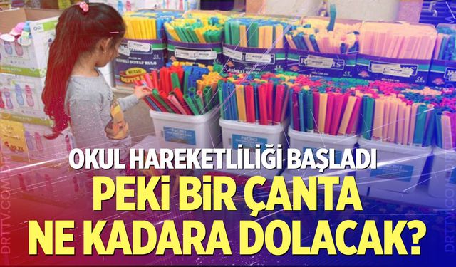 Bir okul çantası ne kadara dolacak?