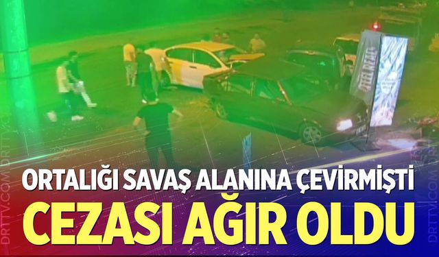 Ortalığı savaş alanına çeviren sürücüye ceza