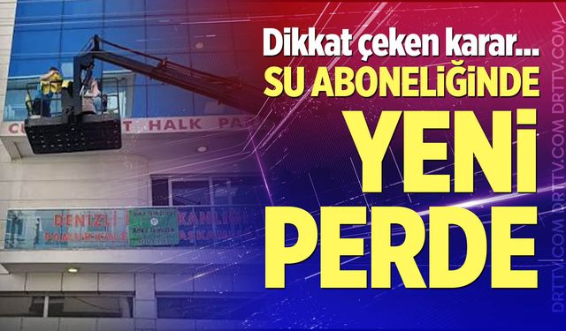 CHP’nin su aboneliğinde yeni perde