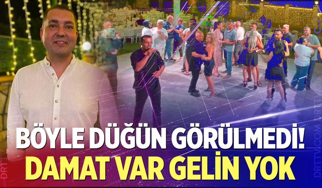 Böyle düğün görülmedi! Damat var, gelin yok