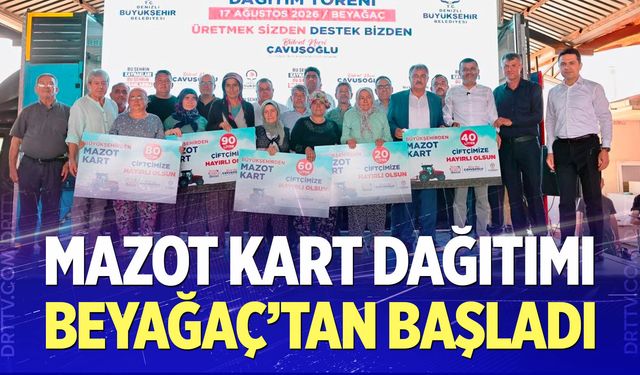Mazot Kart Dağıtımı Beyağaç’tan Başladı