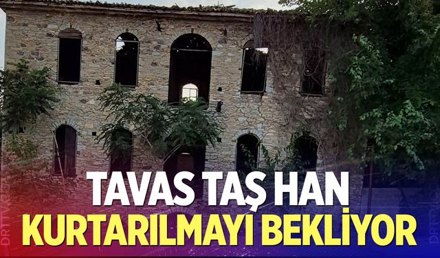 Tarihi Tavas Taş Han ayağa kaldırılmayı bekliyor