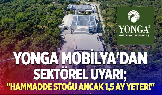 Yonga Mobilya'dan Sektörel Uyarı; "Hammadde Stoğu Ancak 1,5 Ay Yeter!"