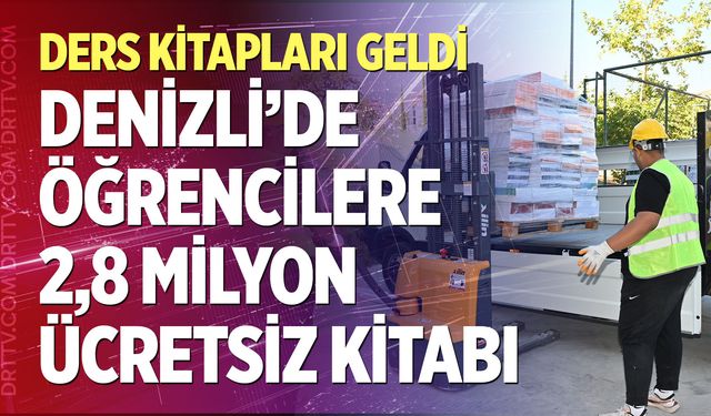 Denizli’de öğrencilere 2,8 milyon ücretsiz kitabı