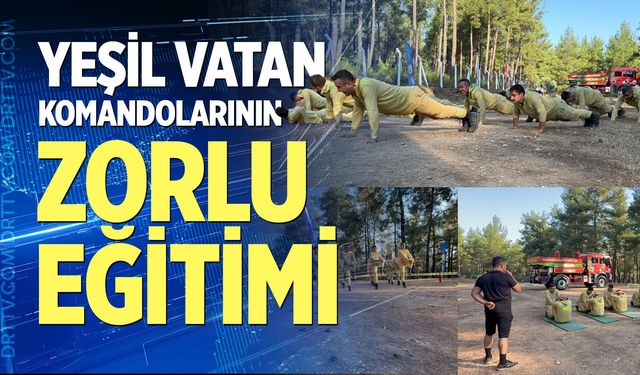 Yeşil vatan komandolarının zorlu eğitimi