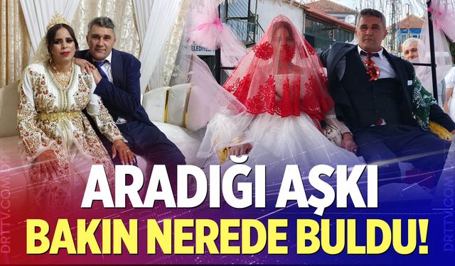Aradığı aşkı bakın nerede buldu!