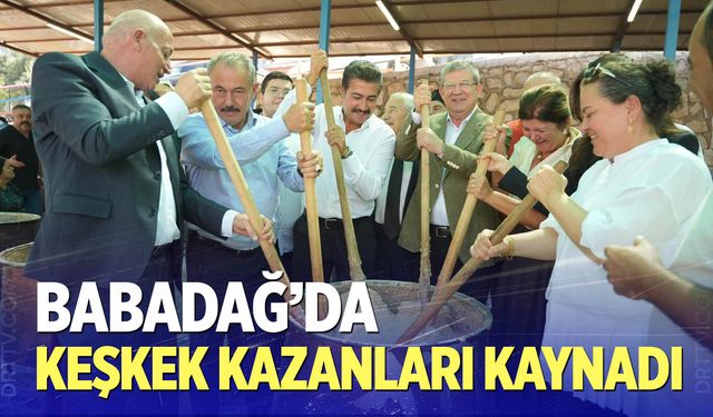 Babadağ’da Keşkek Kazanları Kaynadı