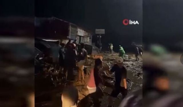 Endonezya'yı sel vurdu: 1 ölü, 4 yaralı