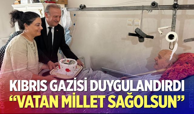 Kıbrıs Gazisinden Kaymakam Demir’i duygulandıran mesaj; "Vatan millet sağ olsun"