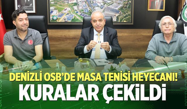 Denizli OSB'de Masa Tenisi Turnuvası heyecanı!