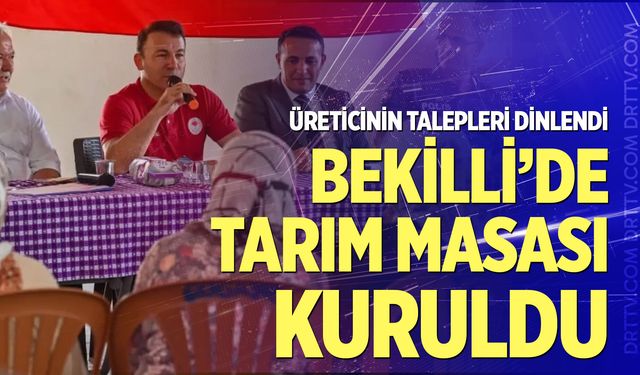 Bekilli’de tarım için kritik buluşma