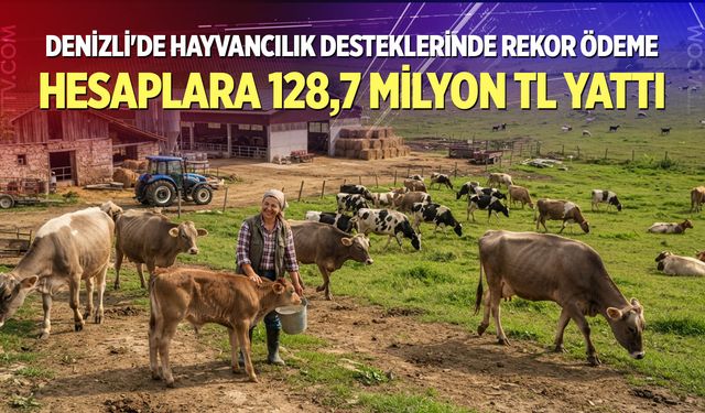 Denizli'de Hayvancılık Desteklerinde Rekor Ödeme