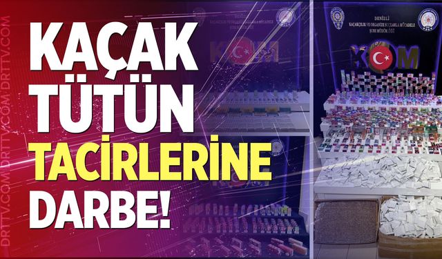 Kaçak Tütün Tacirlerine Darbe!