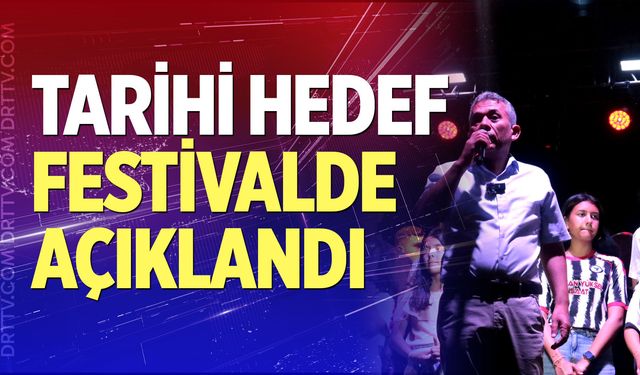 Tarihi hedef festivalde açıklandı
