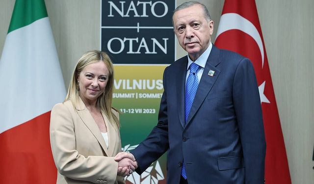 İtalya Başbakanı Meloni’den, Cumhurbaşkanı Erdoğan’a teşekkür
