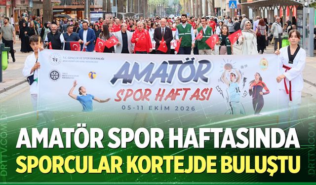 Amatör Spor Haftasında sporcular kortejde buluştu