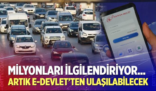 O bilgilere artık e-Devlet'ten ulaşılabilecek