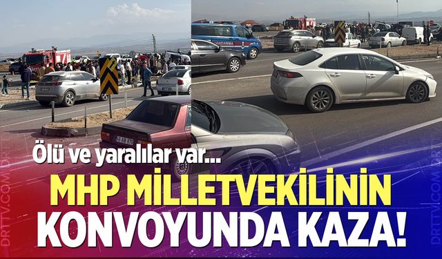 MHP milletvekilinin konvoyunda kaza!