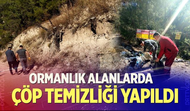 Denizli’de Ormanlık Alanlarda Çöp Temizliği Yapıldı