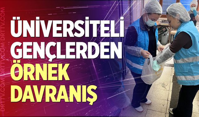 Üniversiteli Gençlerden Örnek Davranış