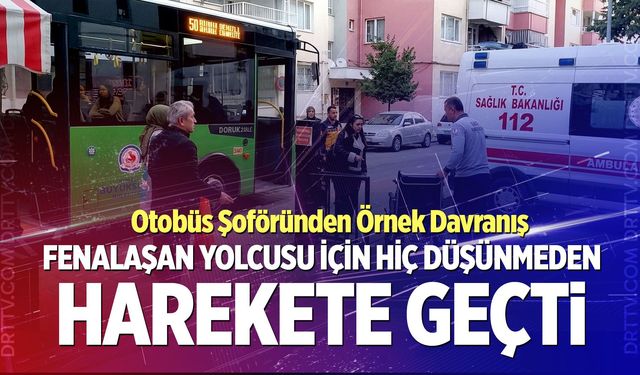 Otobüs Şoföründen Örnek Davranış