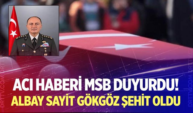 Askeri araç kazasında Albay Sayit Gökgöz şehit oldu