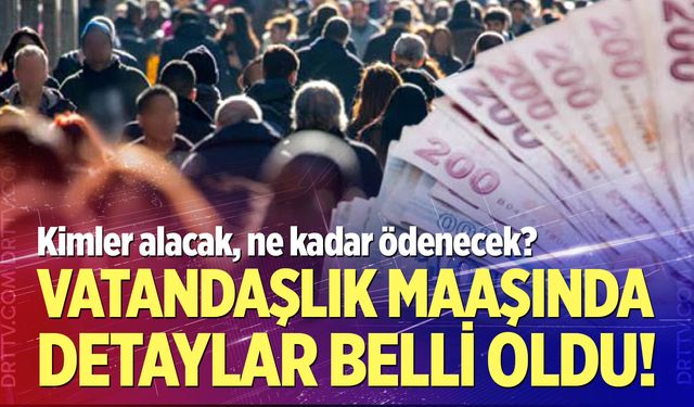 Vatandaşlık maaşında detaylar belli oldu!