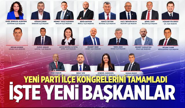 YENİ Parti Denizli’de İlçe Kongrelerini Tamamladı: İşte Yeni Başkanlar