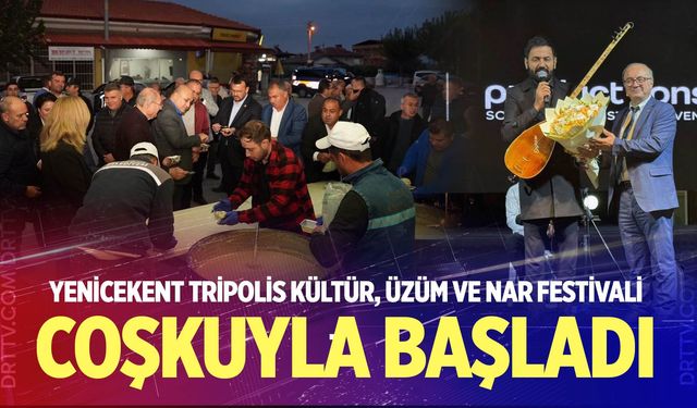 Yenicekent Tripolis Kültür, Üzüm ve Nar Festivali Coşkuyla Başladı