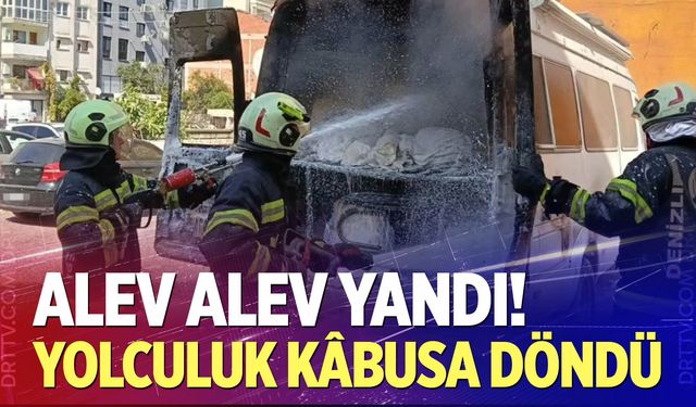 Seyir halindeki otomobil alevlere teslim oldu