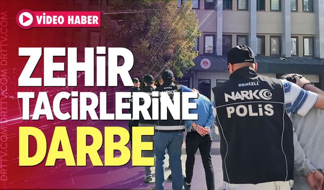 Denizli'de Narkotik Operasyonu: 10 Tutuklama