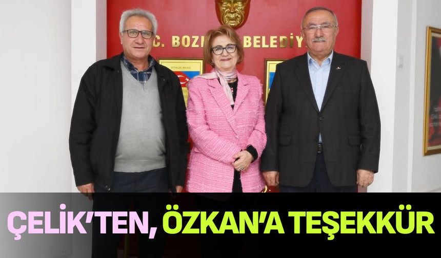 Bozkurt Belediye Başkanı Çelik’ten, Özkan’a Teşekkür