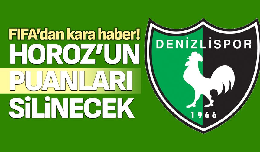 FIFA’dan Denizlispor’a kara haber!