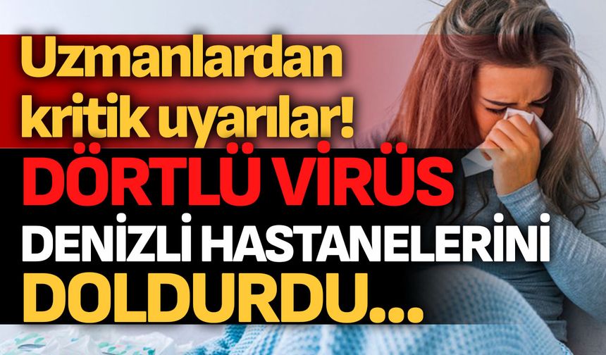 Dörtlü virüs Denizli hastanelerini doldurdu