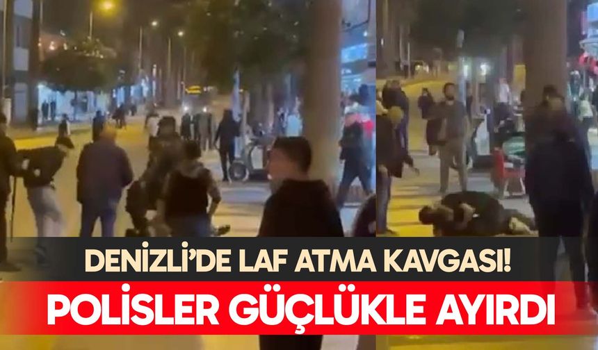 Denizli'de laf atma kavgası kanlı bitti