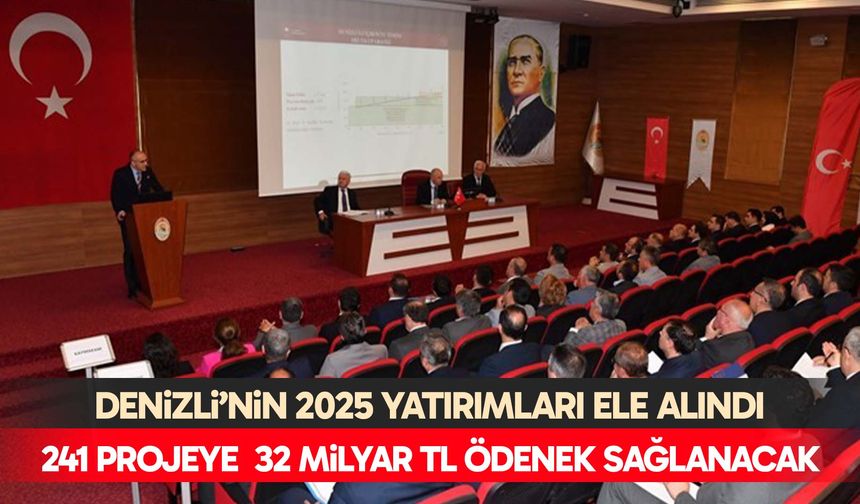 Denizli’nin 2025 yatırımları ele alındı